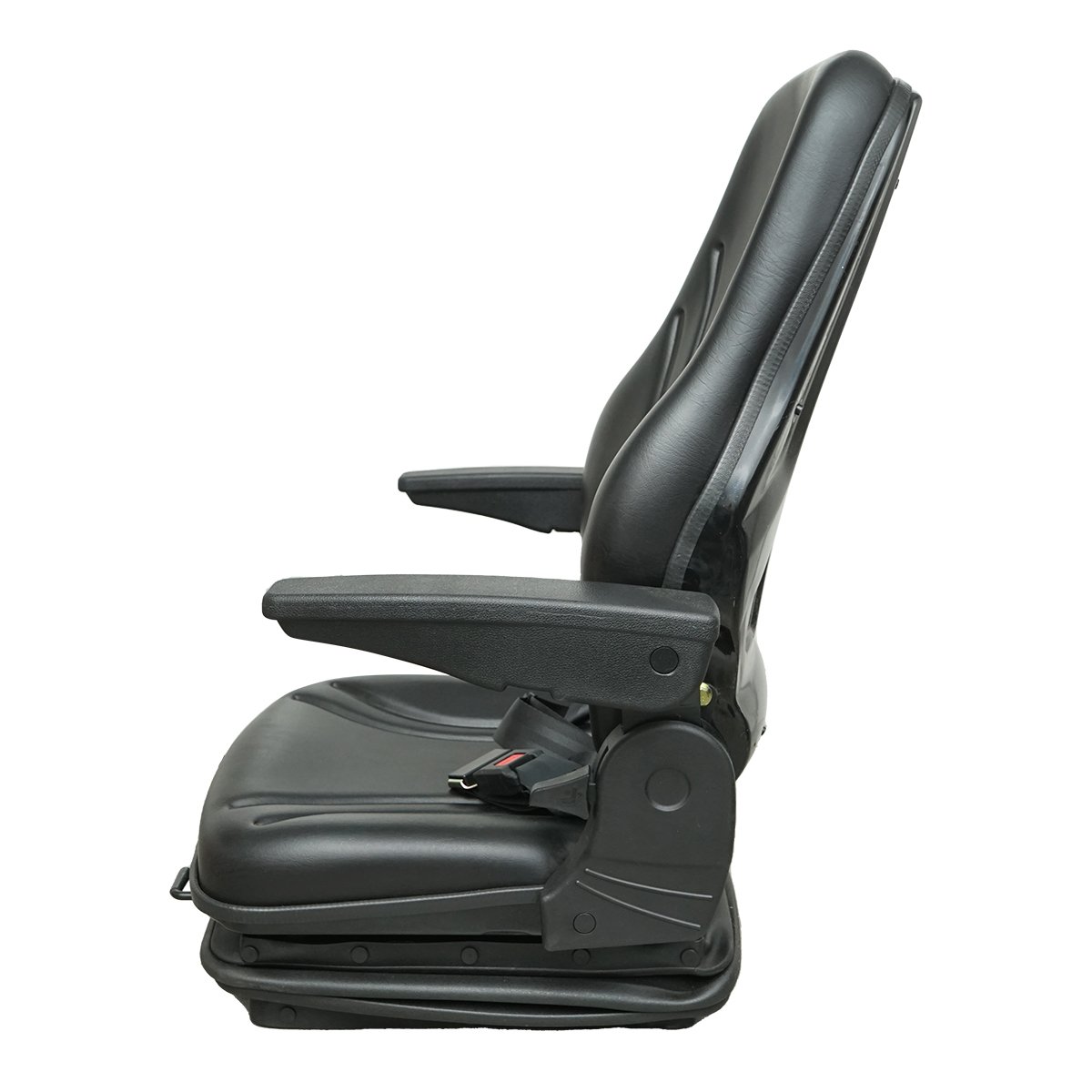 Scaun universal reglabil pe greutate 50-130Kg, cotiere si spatar rabatabil 55-89° pentru tractor, utilaje agricole, industriale, stivuitor
